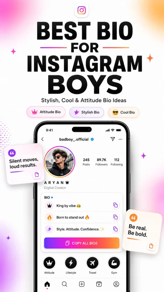 Best Bio For Instagram Boys​