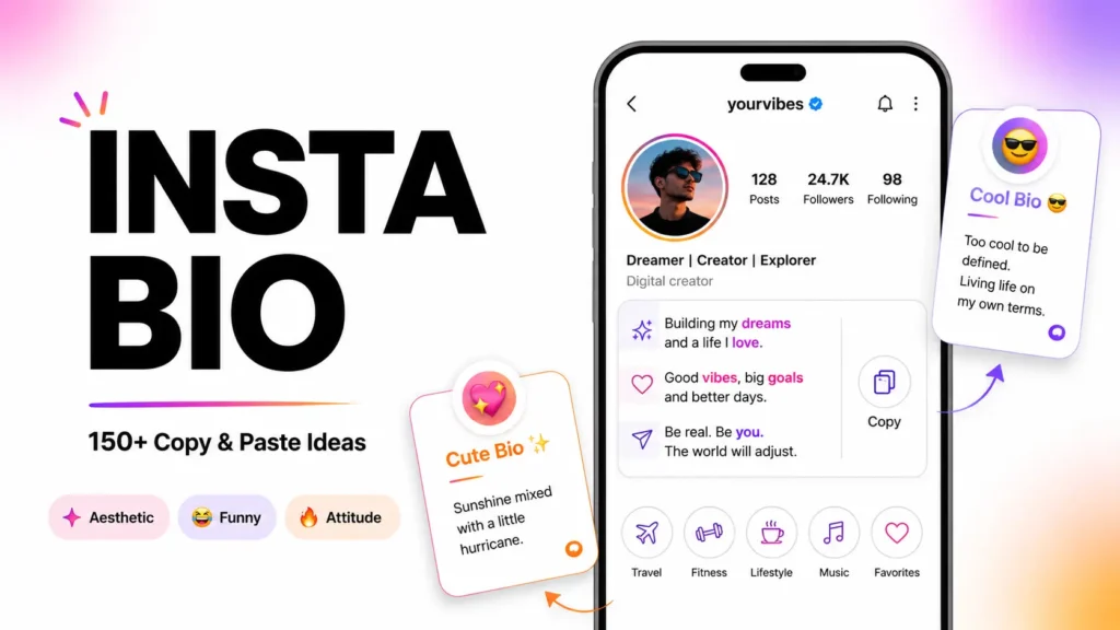 Top 99+ Instagram bio ideas for boys & Girl just copy Paste 1 Instagram Bio